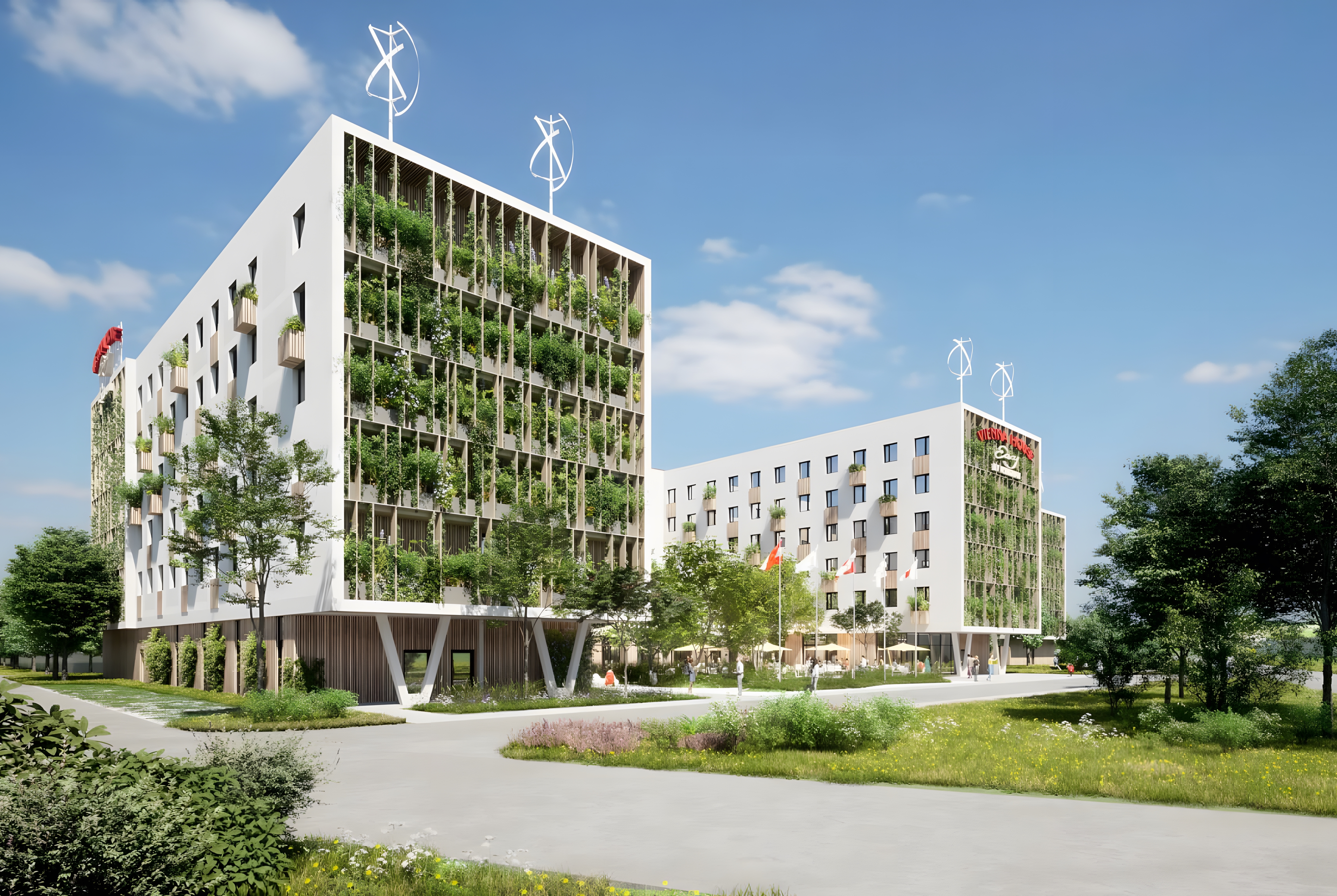 Exterior of Vienna House Easy by Wyndham Vienna Airport hotel in Schwechat, Other than US/Canada